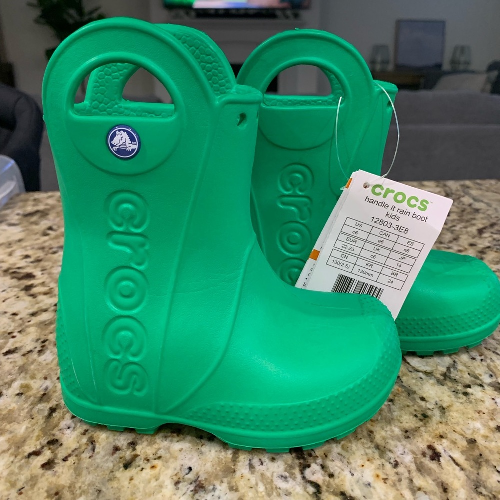 Crocs Handle It Rain Boots Size C6